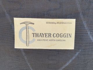 Mid Century Milo Baughman For Thayer Coggin Leather Ottoman With Walnut Legs 2