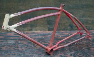 1939 Prewar Schwinn Dx Bicycle Springer Fork Frame Vintage Klunker Cruiser Bike