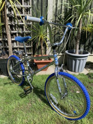 Old School Bmx 1984 Blue Max In Mongoose Californian Vintage