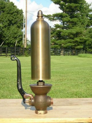 2 1/2 " Diameter Lunkenheimer Long Bell Steam Whistle / Valve / Traction Engine