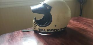Vintage 1975 Bell Moto 3 Full Face Helmet