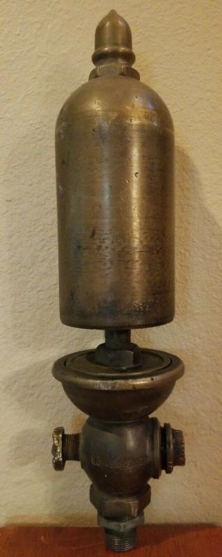 Antique Lunkenheimer 3 - 1/2 Railroad Brass Steam Whistle 17 " High
