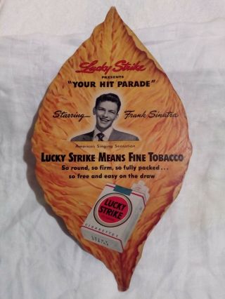 Vintage Frank Sinatra Lucky Strike Cigarette Ad
