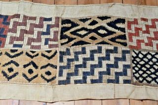 Long Antique Kuba Cloth Raffia Textile Traditional African Tribal Money,  Congo