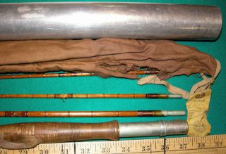 8917 1 - Vintage " Cross " Bamboo Fly Rod 9 