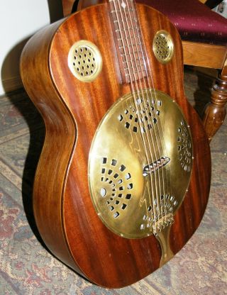 Vintage Resonator,  Dobro - Style Acoustic,  Handmade Guitar