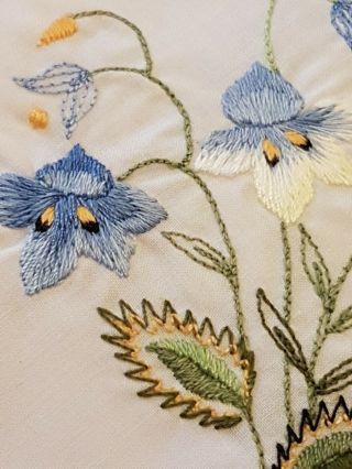 2 Vintage Embroidered Bread Covers,  59cm Between Opposite Points When Laid Flat 2
