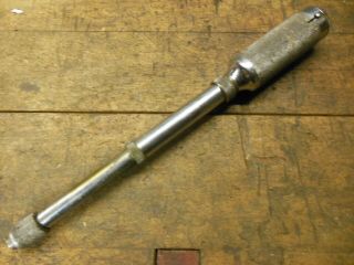 Vintage Yankee North Bros Bell System Push Drill W/bits Old Boring Tool