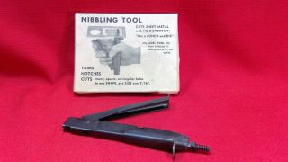 Vintage Sheet Metal Nibbling Tool Adel Tool Co.