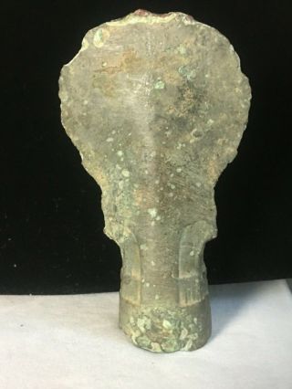 Antique Chinese Bronze Archaic Type Axe Head Ba Shue Provenance Ex - Piscopo