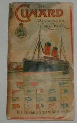 Campania / Lucania Cunard 1892 Log Brochure With Photos