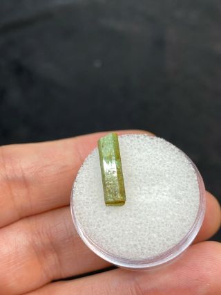Lovely Little Rough Emerald Gemstone in Gem Jar - 2.  70ct - Vintage Estate Find 2