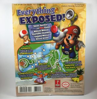 Mario Sunshine Prima Strategy Guide Book for Nintendo GameCube Game Vtg 2