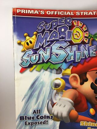 Mario Sunshine Prima Strategy Guide Book for Nintendo GameCube Game Vtg 3