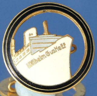 Strength Through Joy Kdy Es Wilhelm Gustloff German Cruise Ship Fine Enamel Pin