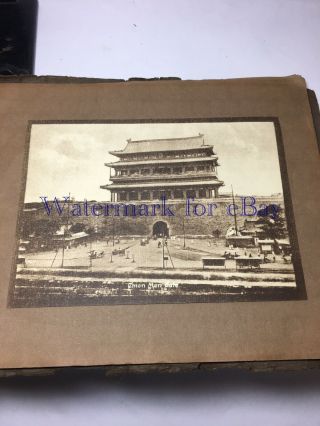 1910 A group of 11 Tipped In Photos Scenes in Peking China by camera craft Co 3