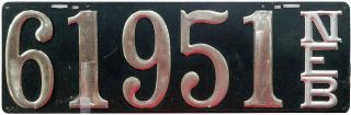 1914 Nebraska Prestate License Plate (jimmy 