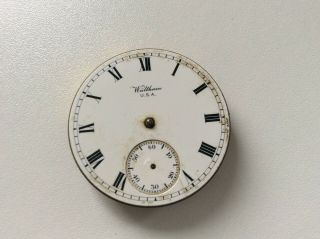 Vintage Waltham Pocket Watch Movement For Spare Parts