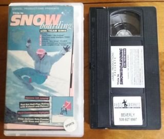 Vintage 1986 Snowboard Vhs This Is Snow Boarding W/tom Sims Shaun Palmer Kidwell