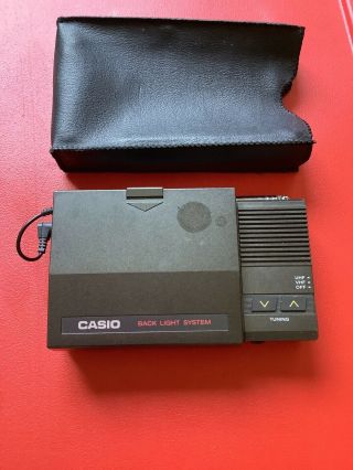 Vintage Casio 3 - Inch Analog Lcd Pocket Television Black & White Tv - 30 -