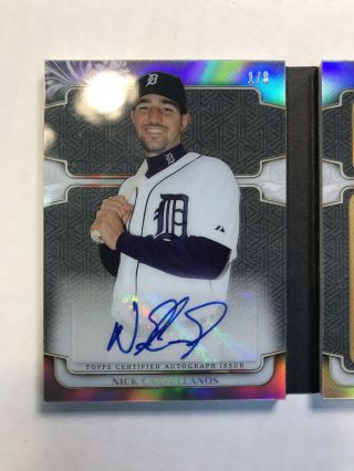 2014 Triple Threads NICK CASTELLANOS RC JERSEY AUTO BOOKLET 1/3 Huge Patch 2