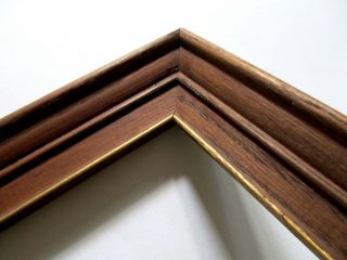 Vintage Mid - Century Solid Oak Wooden Picture Frame - 11 " X 14 " Rabbet - On