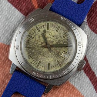 Vintage Urech Navy Automatic Diver Watch - 1970s - 40mm - Swiss Made - Eta 2782