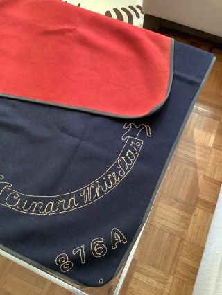 Rare Vintage Cunard White Star Liner Deck Blankets