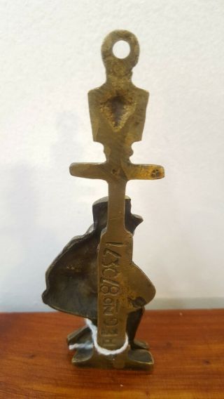 1930 ' s Antique / Vintage Door Knocker,  Solid Brass 3