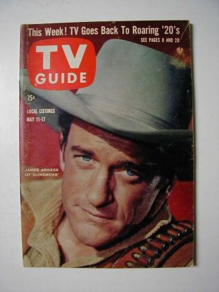 Chicago May 11 1957 Tv Guide Gunsmoke James Arness Rod Serling Mickey Rooney