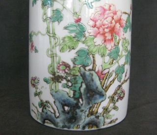 Antique Chinese Hand Painted Porcelain Ceramic Vase Signed 11 - 1/4 