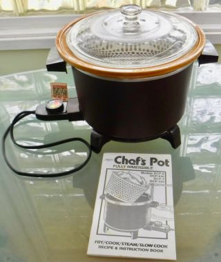 Vtg.  Dazey 6 - Qt Chef’s Pot Deep - Fryer Slow - Cooker Plug - In Complete