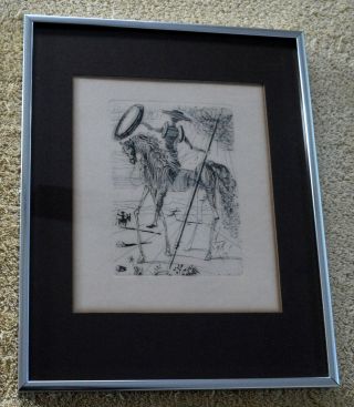 Vintage Don Quixote By Salvador Dali Etching The Collector 