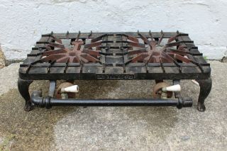 Griswold Erie Pa No 712 2 Burner Table Top Cast Iron Camping Gas Stove Antique
