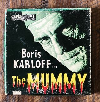 Vintage Castle Films No.  1021 Boris Karloff The Mummy 8mm Film Reel