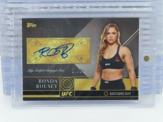 2016 Topps Ufc Top Of The Class Ronda Rousey Auto Autograph 24/25 N40