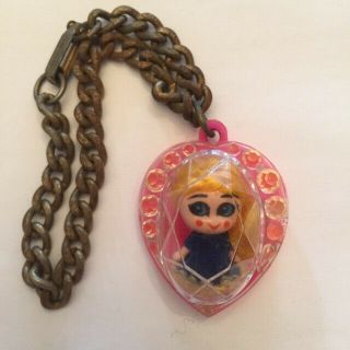Vintage 1967 Mattel Jewelry Liddle Kiddles: Heart Charm Bracelet With Doll.