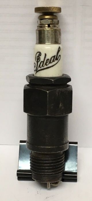 Very Rare Vintage Ideal Spark Plug Ideal Switch Co.  Connecticut 3/8” Thread