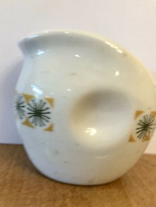 Small Vintage Pinch - Sided Restaurant Creamer - By Anfora (mexico) 1960s Design