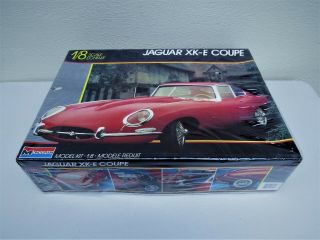 Monogram 2612 Red Jaguar Coupe 1:8 Scale Unbuilt Look