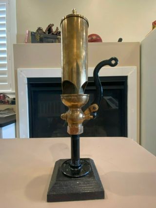 Antique Buckeye Brassworks 3 Chime Brass Steam Train Whistle