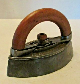 Vintage Wooden Handle Sad Iron -