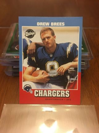 2001 Drew Brees Rookie Card - Upper Deck Vintage