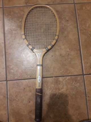 Vintage Davis Cup Wooden Tennis Racket Racquet Wright A.  Ditson