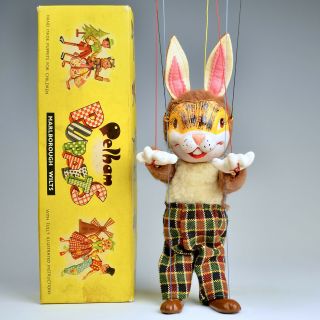 Vintage Pelham Puppet - Sl63 Rabbit - Tagged & Boxed