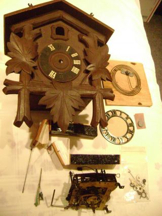 Vintage Heco 8 Day Cuckoo Clock Project - 12 " X 9.  5 "