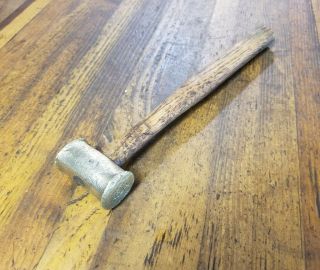 ANTIQUE Tools BRASS Beryllium HAMMER • Vintage Machinist Anvil Hammer Forge ☆US 2