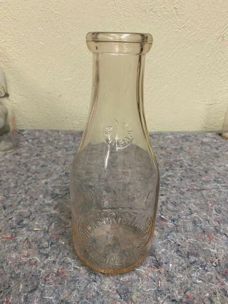 Vintage H.  T.  Christman Quart Milk Bottle - Middletown,  Pa