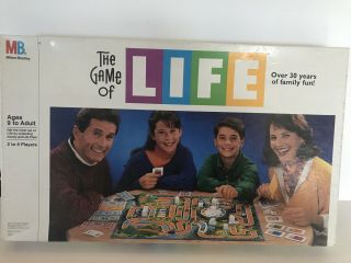 Vintage " The Game Of Life " Board Game By Milton Bradley - 1991 100 Complete