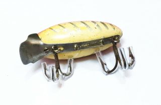 C.  A.  Clark 327 Water Scout Floater Lure White Red Scale Streak RARE NO - TACK EYES 3